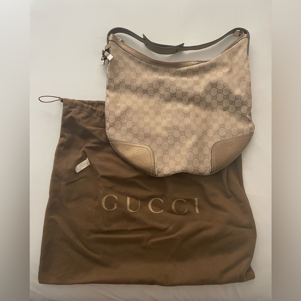 Gucci cloth hobo bag